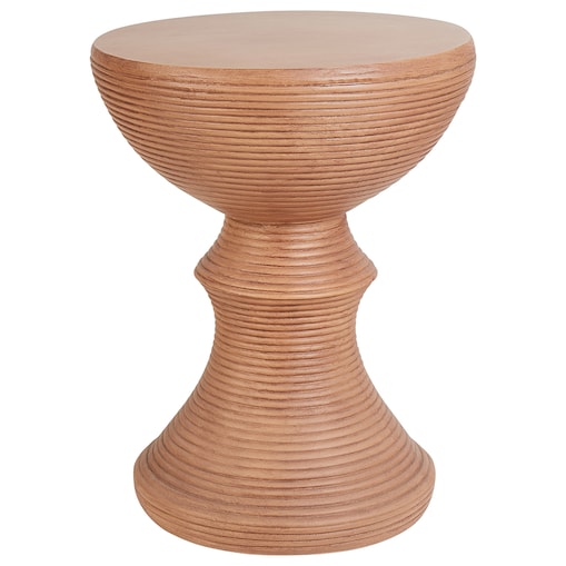 Stolik pomocniczy CALDARO 40 cm 40 cm Imitacja drewna Brązowy