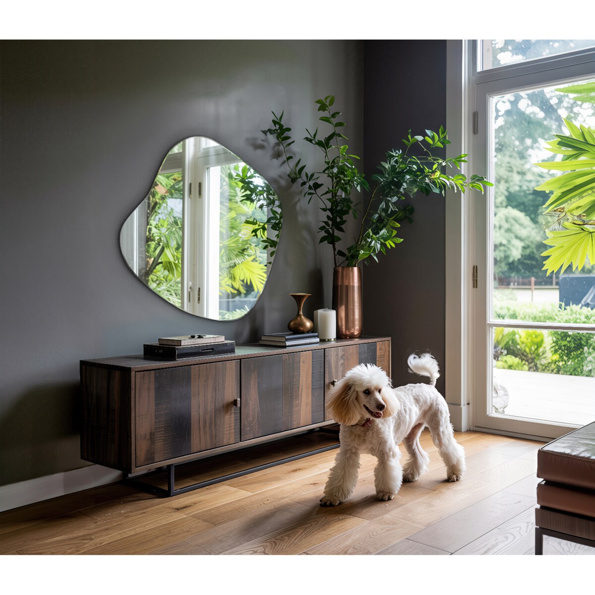 Lustro Nieregularne Plama 77x76,6 cm