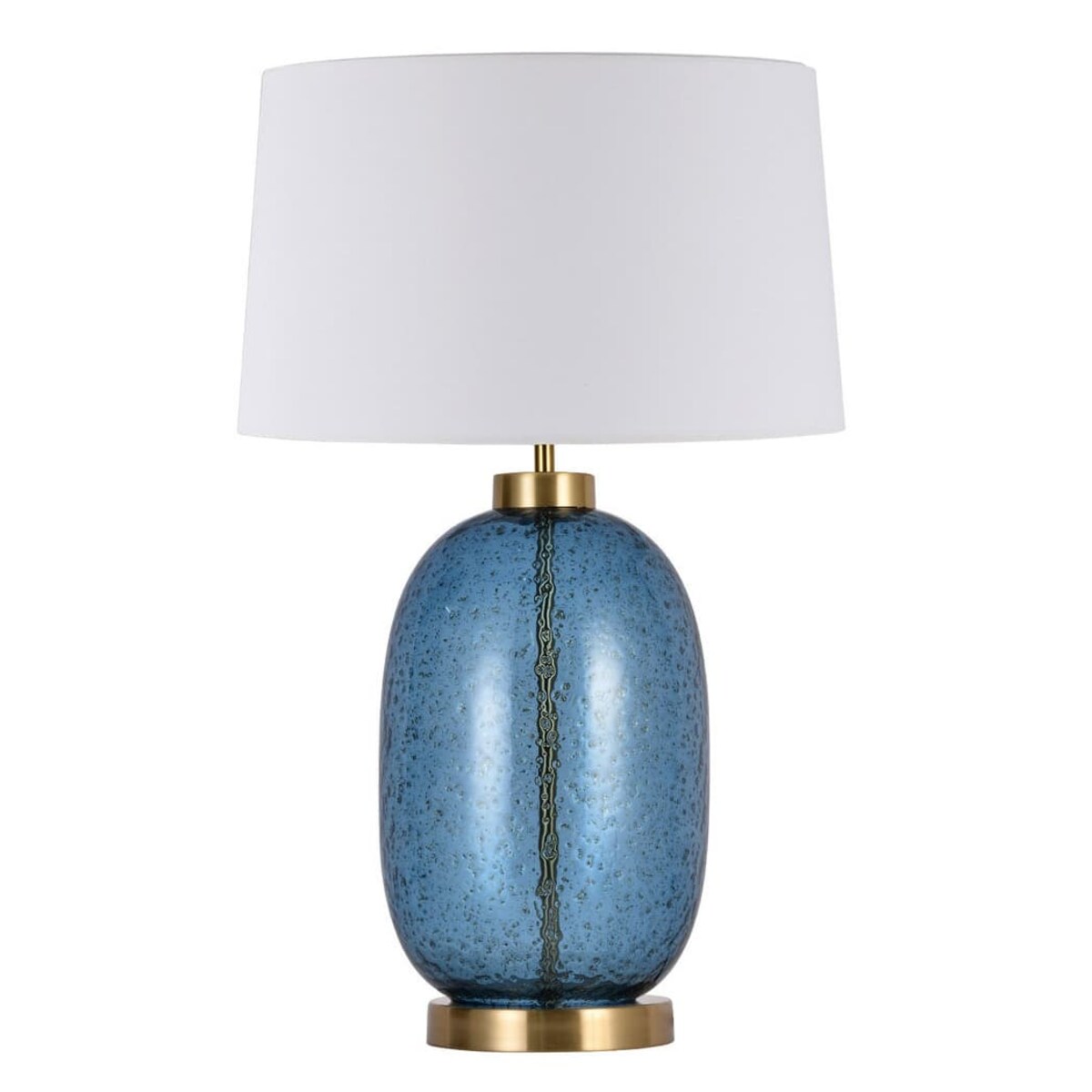 Designerska lampa nocna Amur LP-919/1T blue Light Prestige biała niebieska