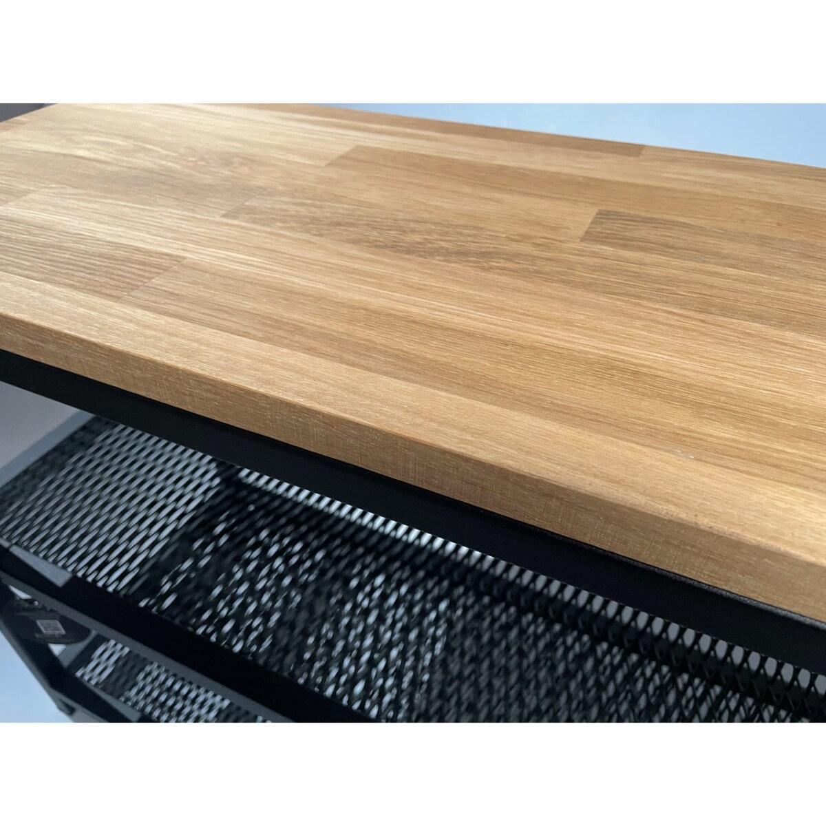 Szafka na buty loftowa dębowe siedzisko 60cm