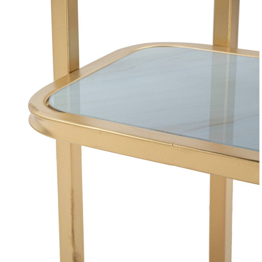 Dwupoziomowy stolik boczny, wys. 60 cm