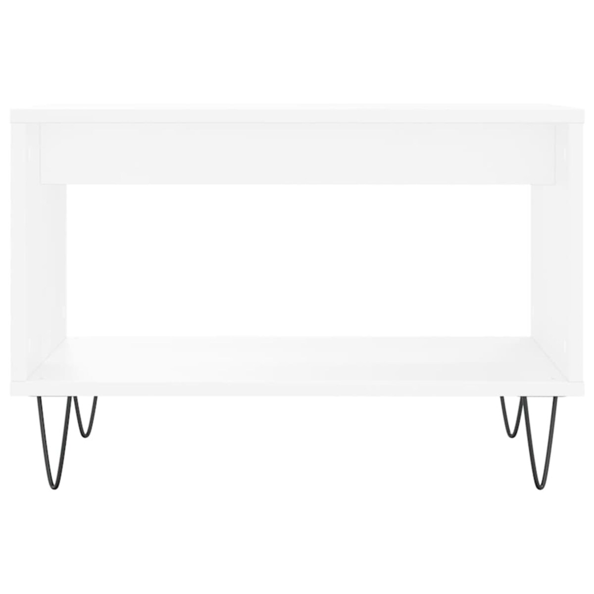 vidaXL Stolik kawowy, biały, 60x50x40 cm, materiał drewnopochodny