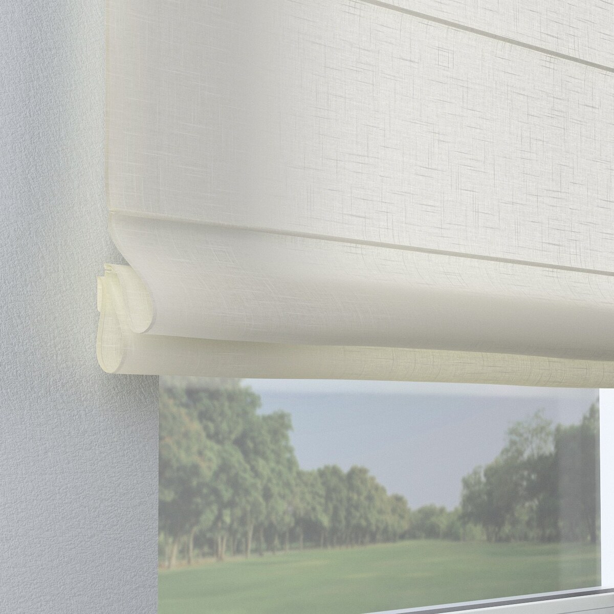 Roleta rzymska Capri 120x170 prześwitujący ecru