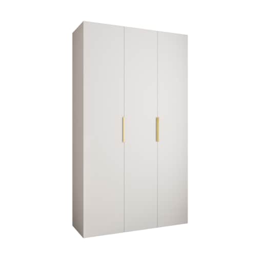 Szafa trzydrzwiowa Como 4 140 gł.50 biały+złoty