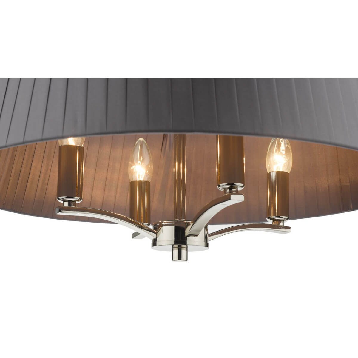 Metalowa lampa wisząca Cristin CRI0439 Dar Lightning nikiel szara