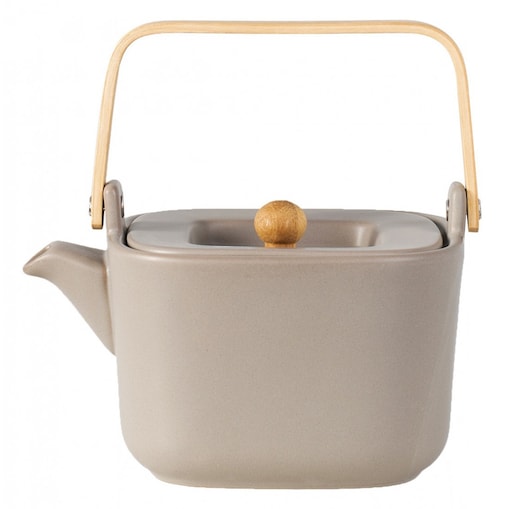 Ceramiczny dzbanek do herbaty HYGGE z drewnianym pochwytem HUSLA
