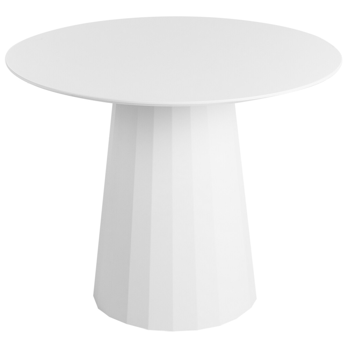 Stół do jadalni PLATO Biały 100 cm 100 cm Metal
