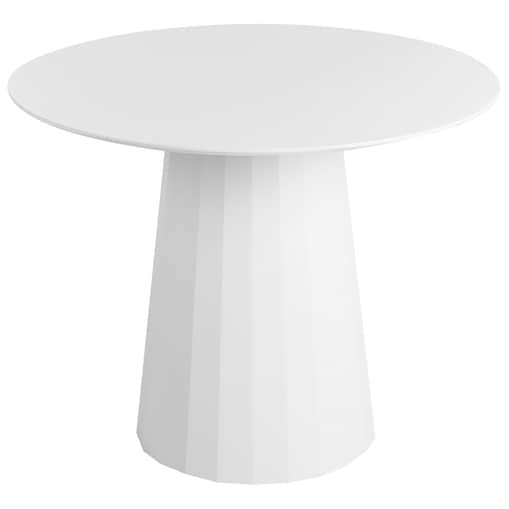 Stół do jadalni PLATO Biały 100 cm 100 cm Metal