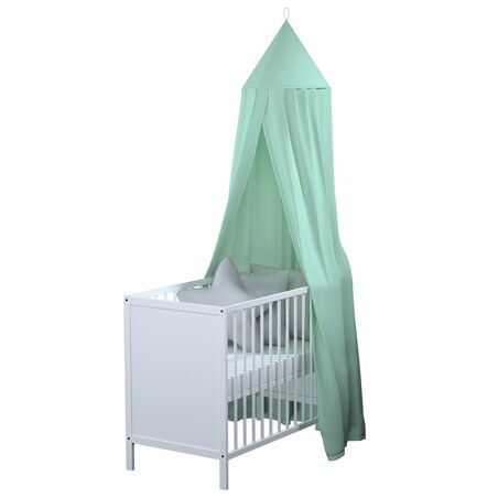 Baldachim do łóżeczka, miętowy, fi 50cmx230cm, Happiness