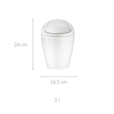 Kosz na śmieci DEL XS, 2 l., KOZIOL