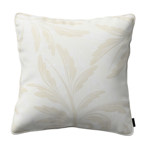Poszewka Gabi na poduszkę 45x45 szaro-beżowe liście akantu