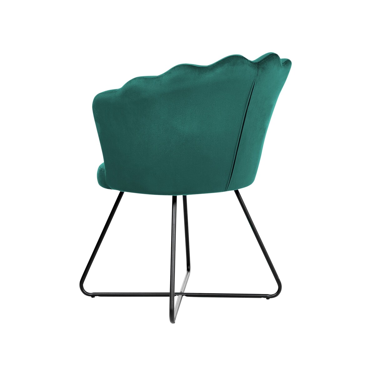 Fotel welurowy zielony LOVELOCK