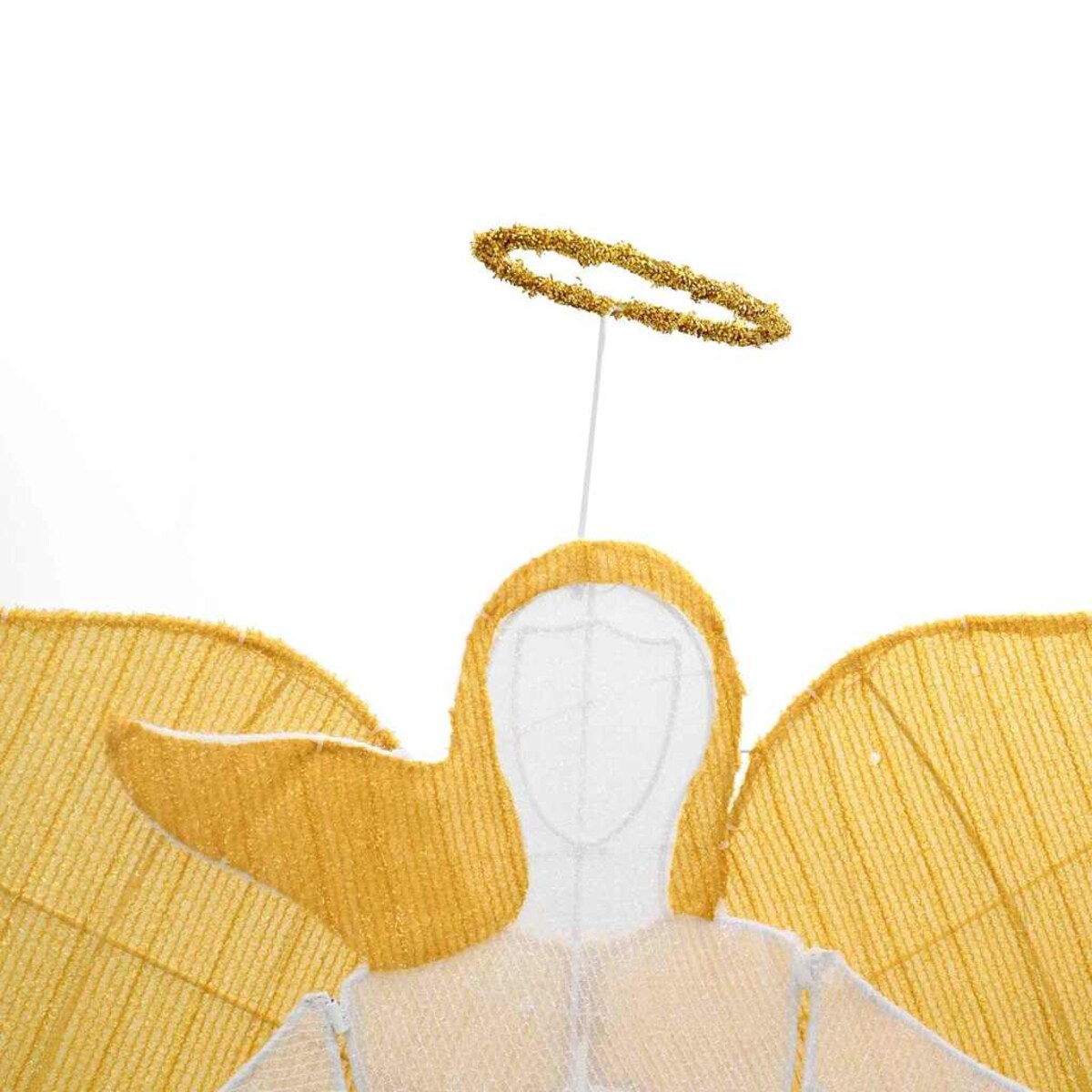 vidaXL Podświetlany kąt Ciepła biel 116 x 29 x 158.5 cm Poliester