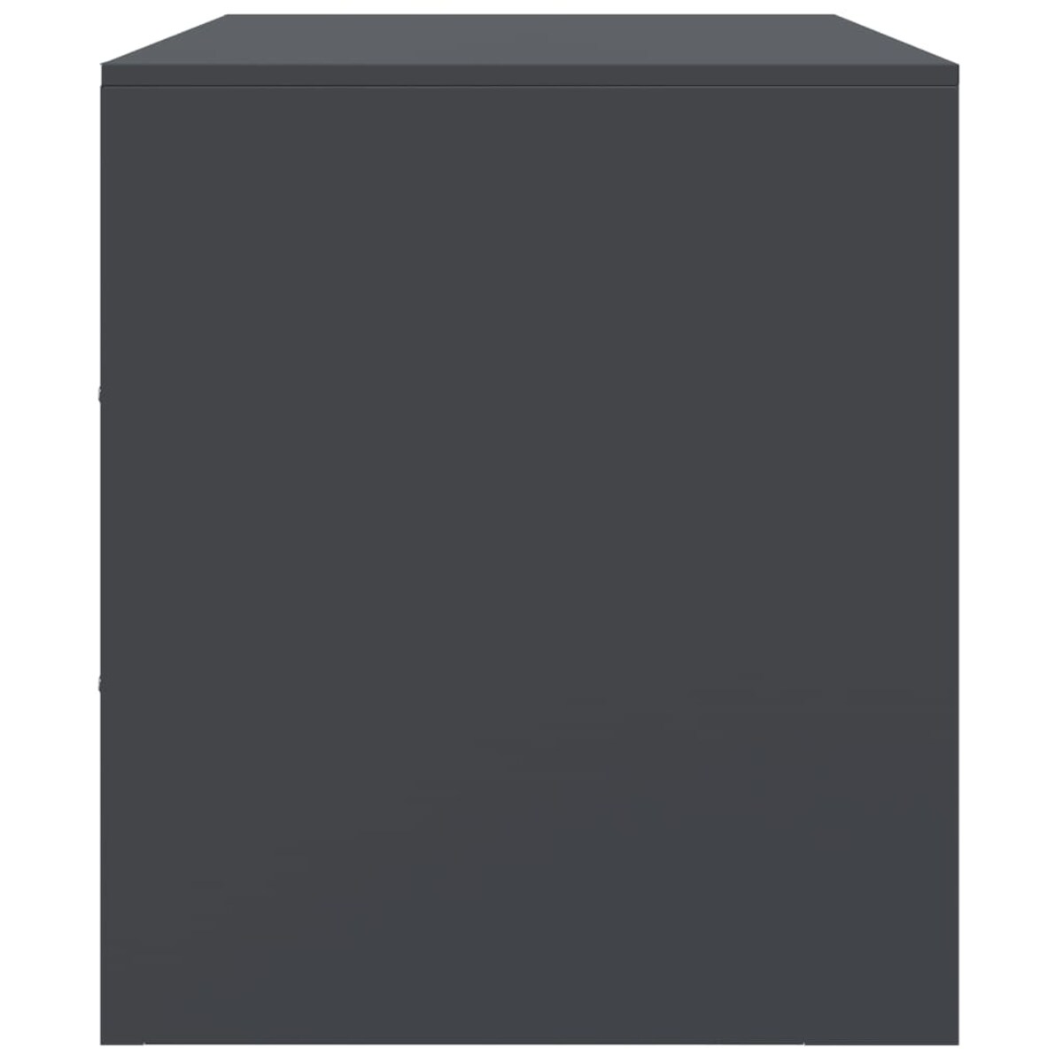 vidaXL Szafka pod telewizor, antracytowa, 99x39x44 cm, stalowa