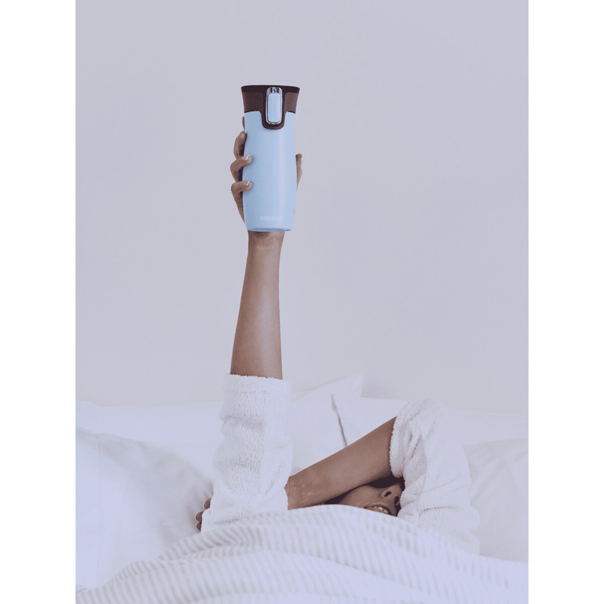 Kubek termiczny Contigo West Loop 2.0 470ml - błękitny mat