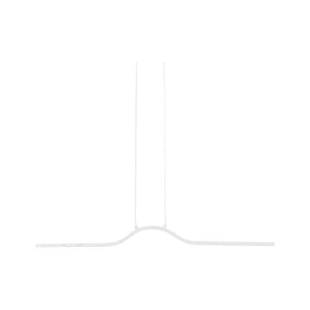 Lampa wisząca LED metalowa biała HONGU