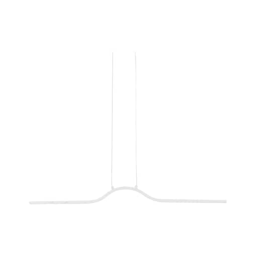 Lampa wisząca LED metalowa biała HONGU