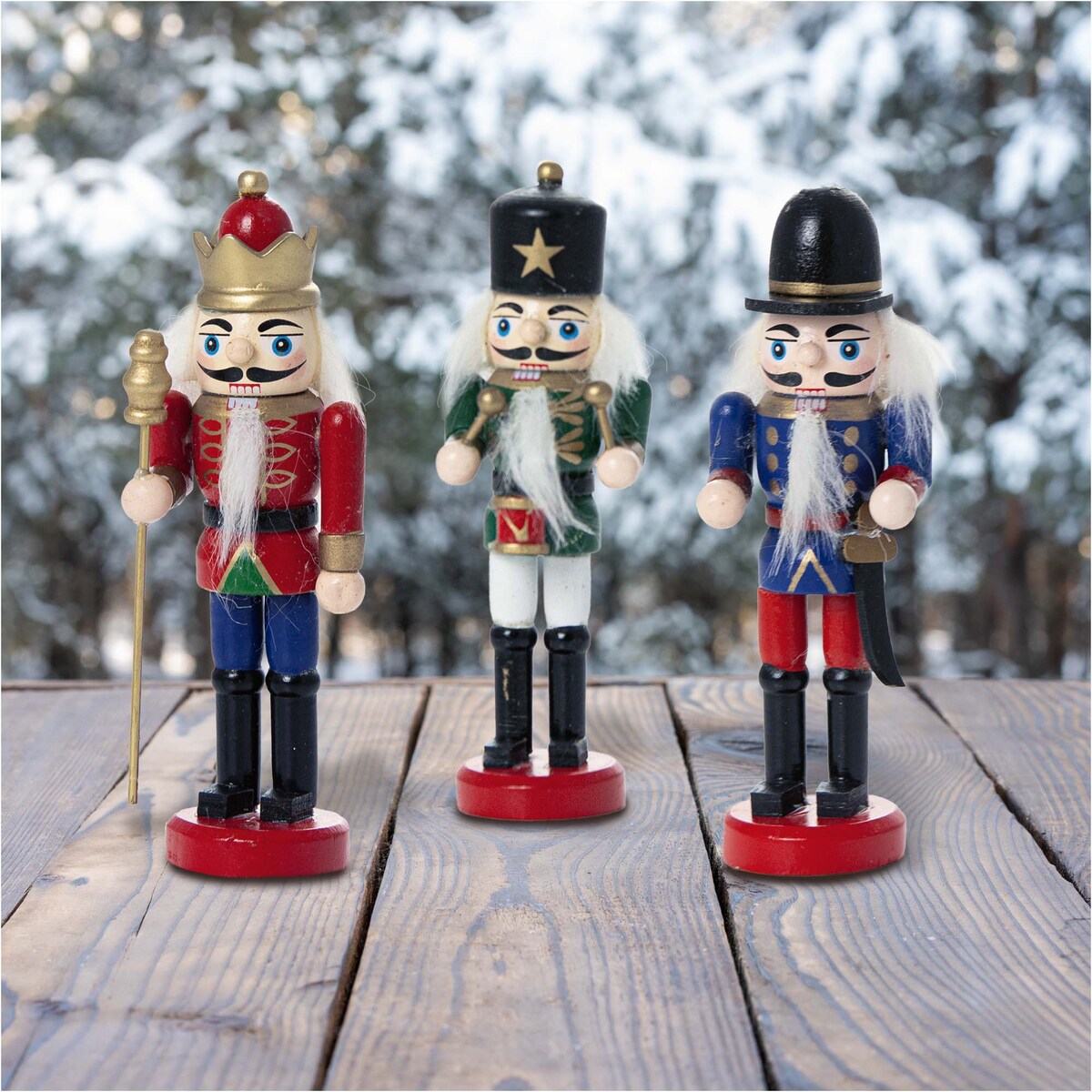 Zawieszka Bombka Zestaw Dziadek Do Orzechów 12,5 Cm Boże Narodzenie