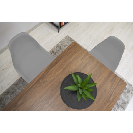 Krzesło Do Jadalni Kuchni Salonu Osaka Szare / Nogi Czarne X 3