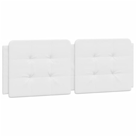 vidaXL Poduszka na wezgłowie, Zadar, biała, 140 cm, sztuczna skóra