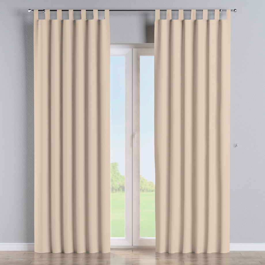 Zasłona na szelkach 1 szt. 130x245 kremowy beż