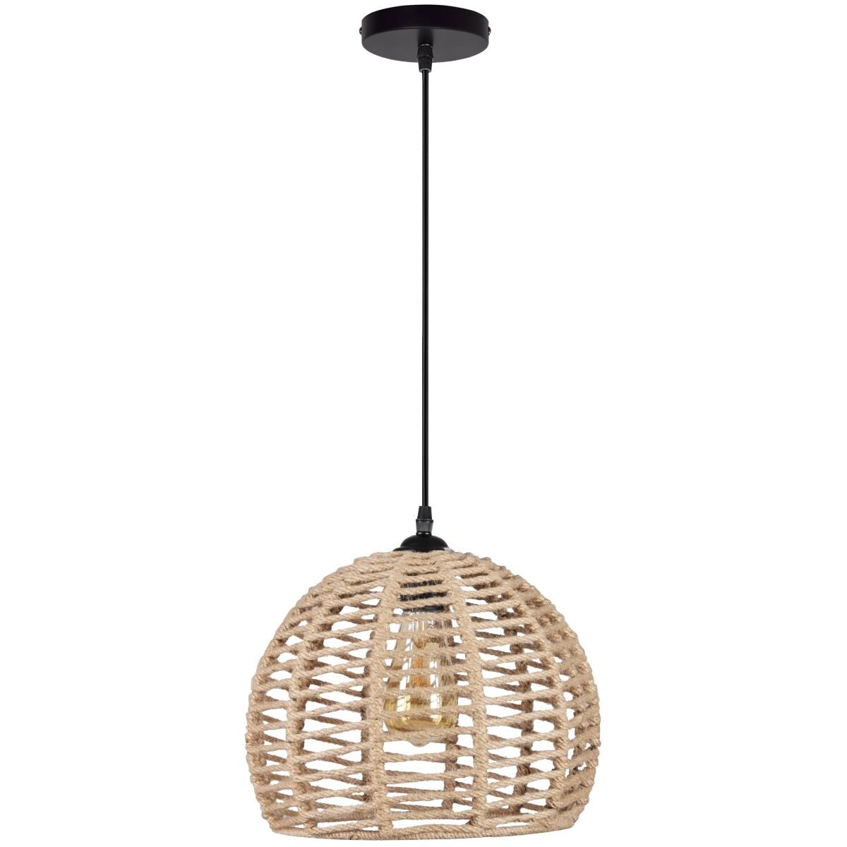 Lampa wisząca ażurowa Otis 316837 industrialna beżowa