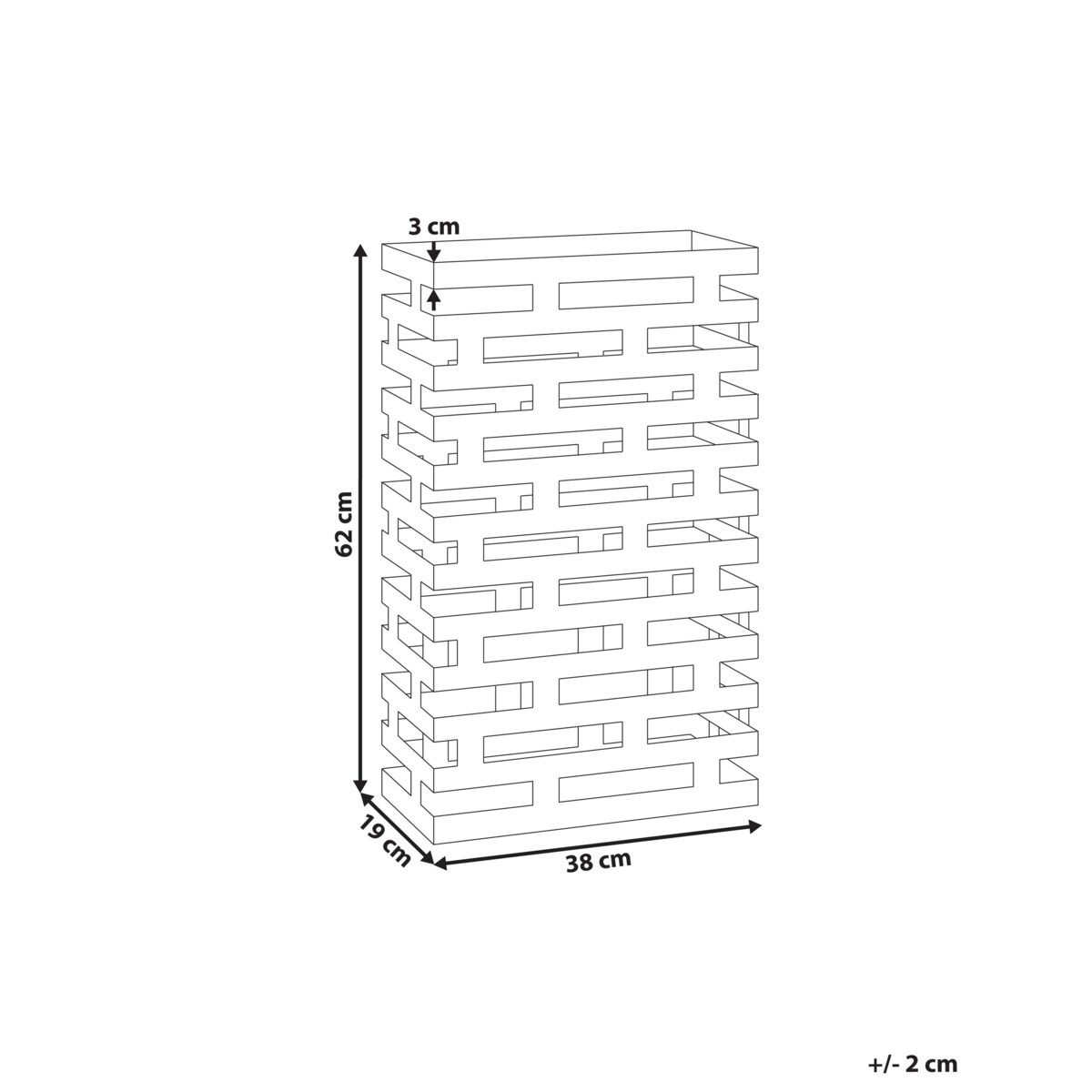 Stojak na parasole KAMSAR Czarny