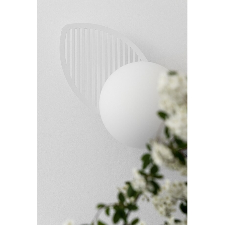 FYLLO B biała lampa ścienna / kinkiet