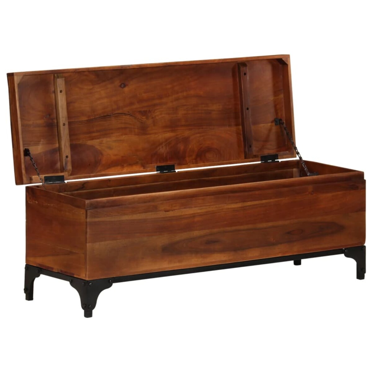 vidaXL Skrzynia, 110 x 35 x 41 cm, lite drewno akacjowe