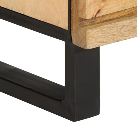 vidaXL Szafka, 60x34x75 cm, lite surowe drewno mango