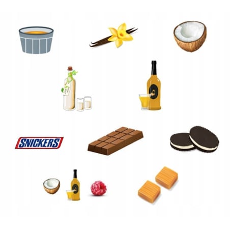 Zestaw prezentowy upominkowy "KAWOWE LOVE" - 10 smaków kaw deserowych premium - prezent upominek na walentynki dla chłopaka dziewczyny niej niego żony męża kobiety faceta mężczyzny