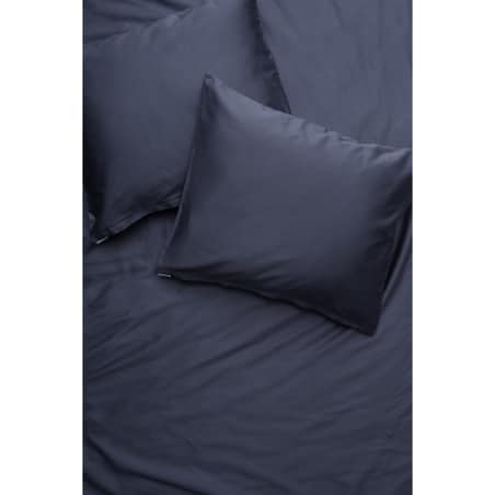 Pościel satynowa midnight blue 240/220 + 2 x 50/60 cm