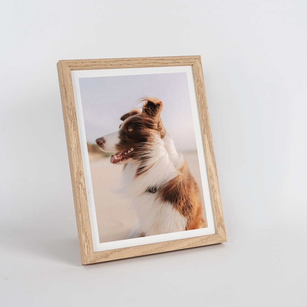 Ramka na zdjęcia 18x24 cm ramka drewniana dębowa naturalna foto ramka z litego drewna dębowego prostokątna OAK FRAMAI