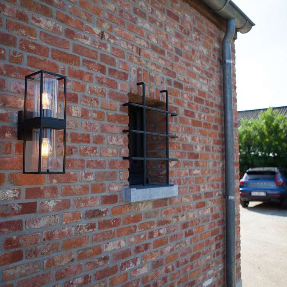 Elewacyjna LAMPA ogrodowa FLAIR 5288804012 Lutec zewnętrzna OPRAWA ścienna outdoor IP44 czarna przezroczysta