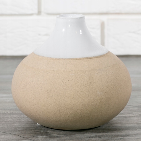WAZON na różę CERAMICZNY beżowy