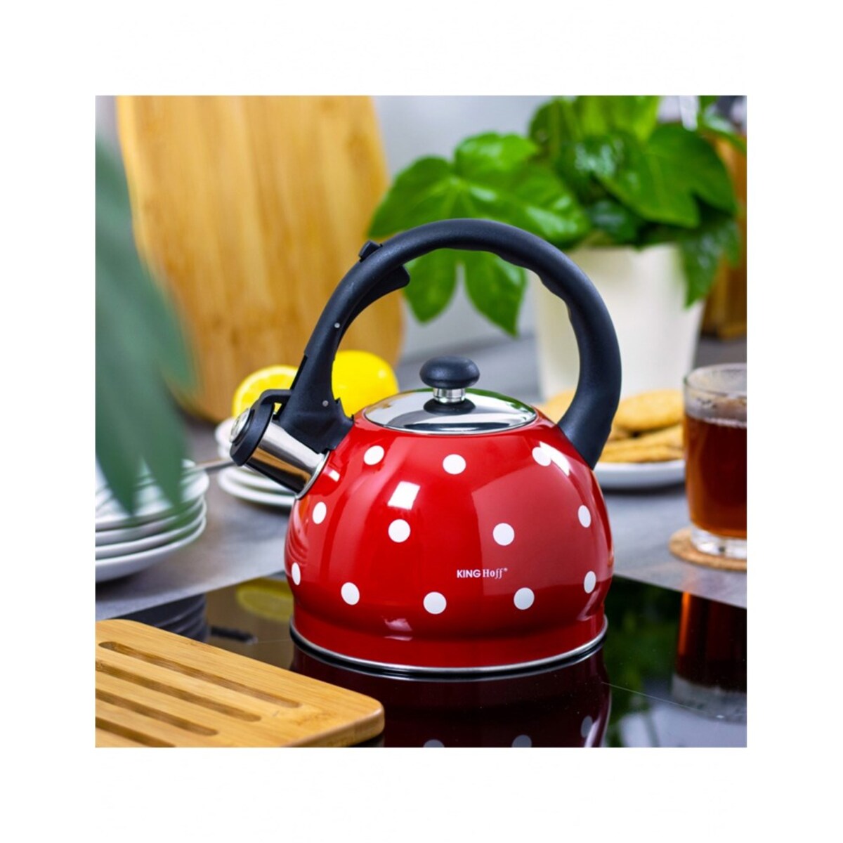 Kinghoff czajnik emaliowany w groszki 2.0l KH1049