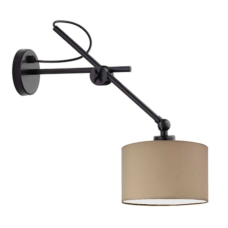Kinkiet przegubowy lampa ścienna lampa na ścianę regulowany z abażurem walec MODERN