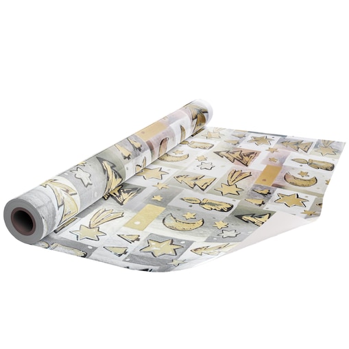 Papier Prezentowy Do Pakowania Prezentów 25 m MEGAROLKA Świąteczny Do Paczek Boże Narodzenie Ozdobny