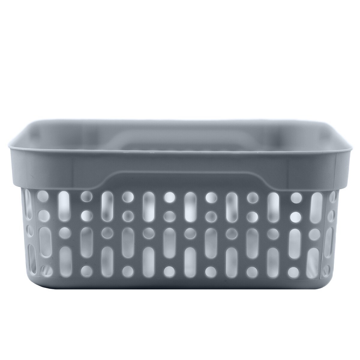 Koszyk Ażurowy Koszyczek S Plastikowy Na Kosmetyki Do Łazienki Pudełko Pojemnik Do Szuflady Szary