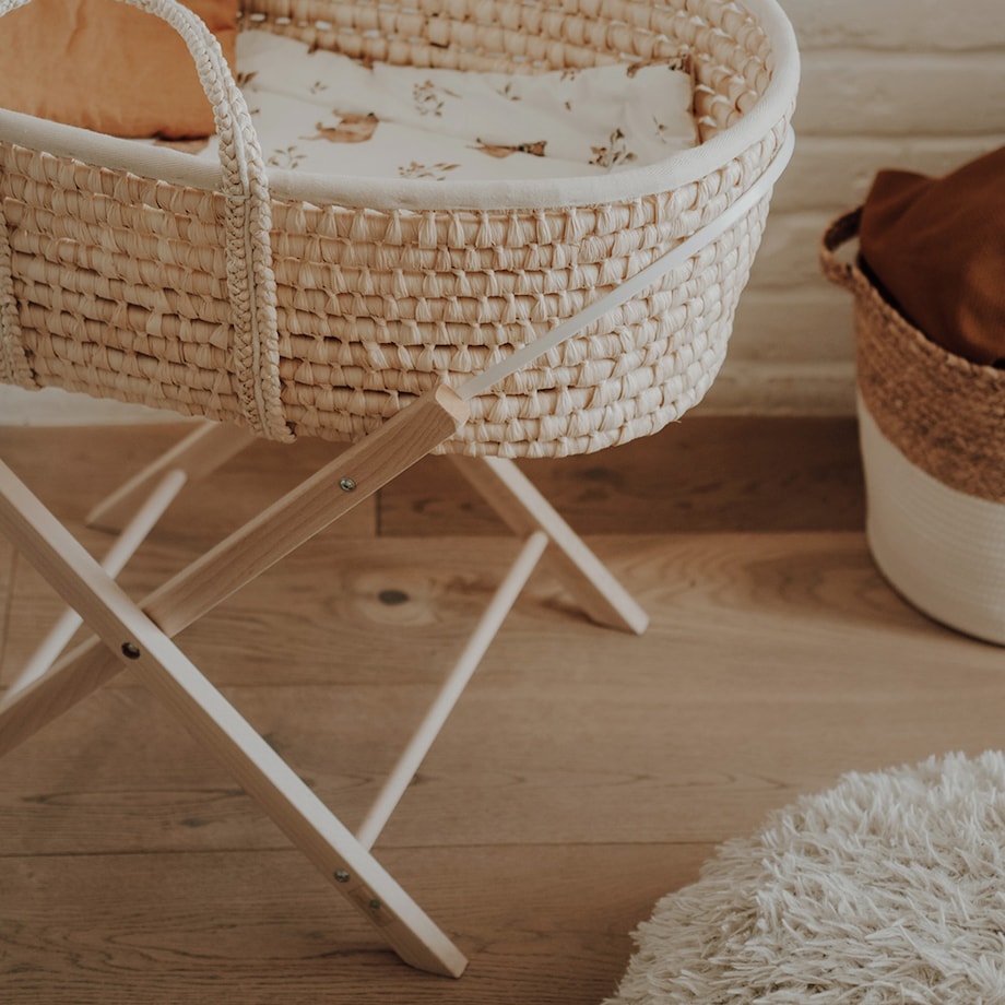 Stojak na kosz Happy Moses - Smart Stand naturalny