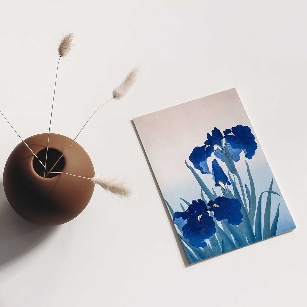 Plakat Niebieskie Irysy 21x30cm