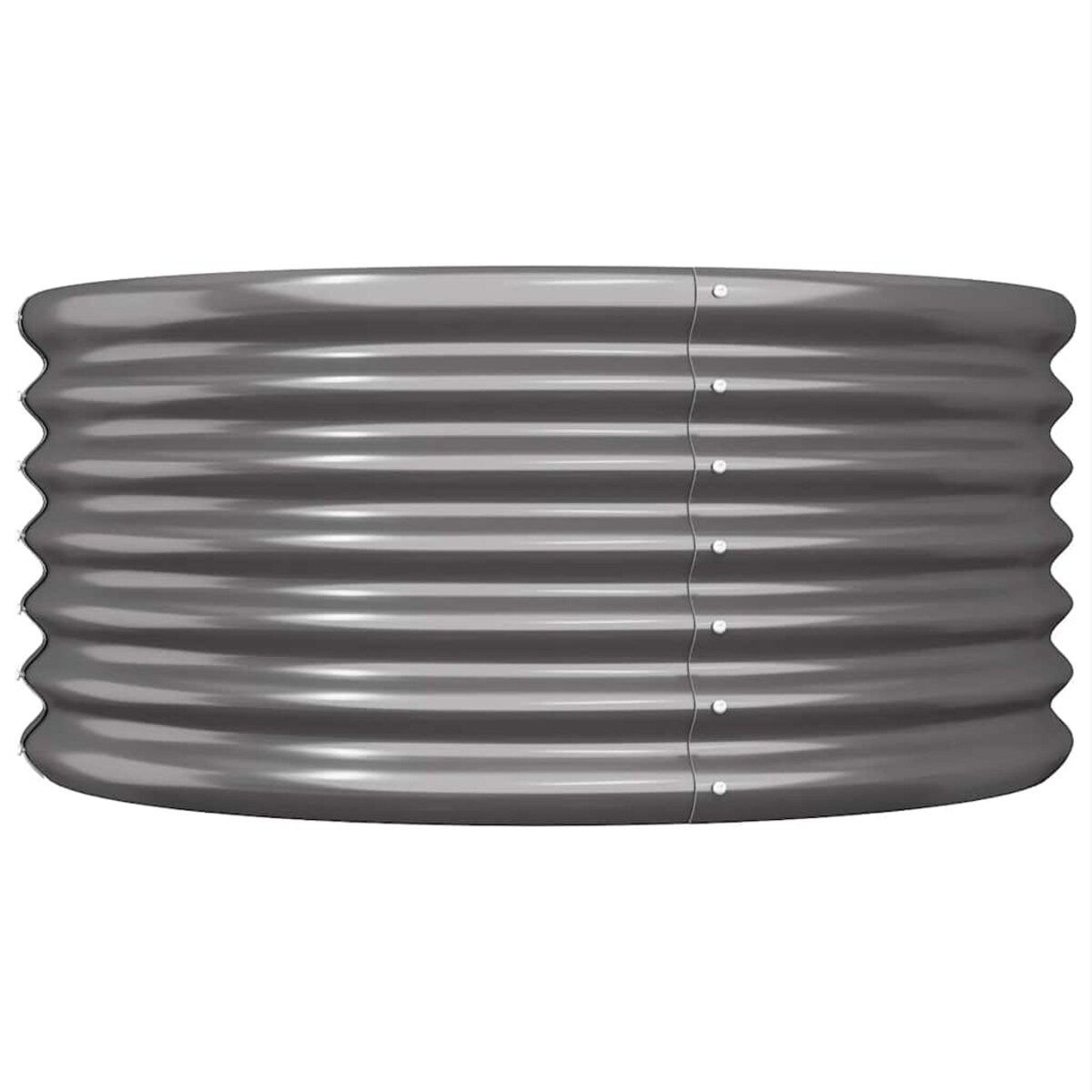 vidaXL Donica ogrodowa, stal ocynkowana, 80x80x36 cm, antracyt