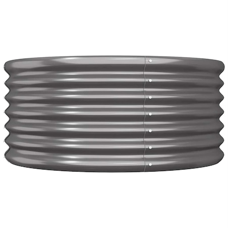 vidaXL Donica ogrodowa, stal ocynkowana, 80x80x36 cm, antracyt