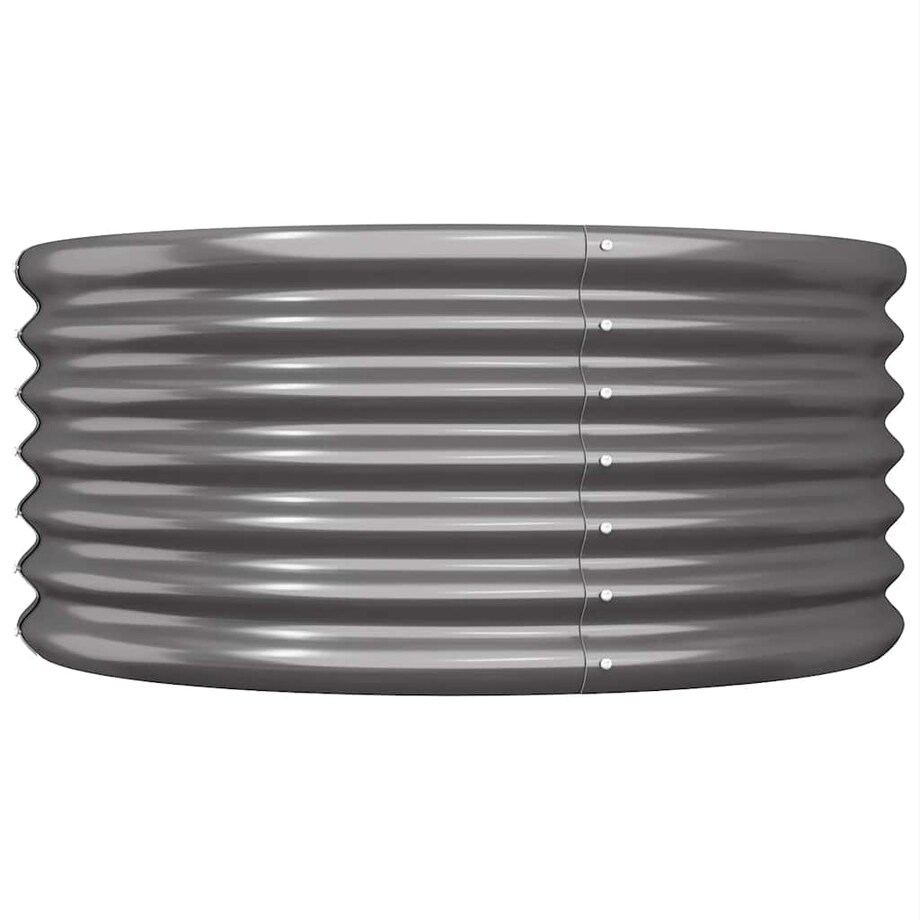 vidaXL Donica ogrodowa, stal ocynkowana, 80x80x36 cm, antracyt