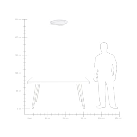 Lampa sufitowa LED biała LEYLAN