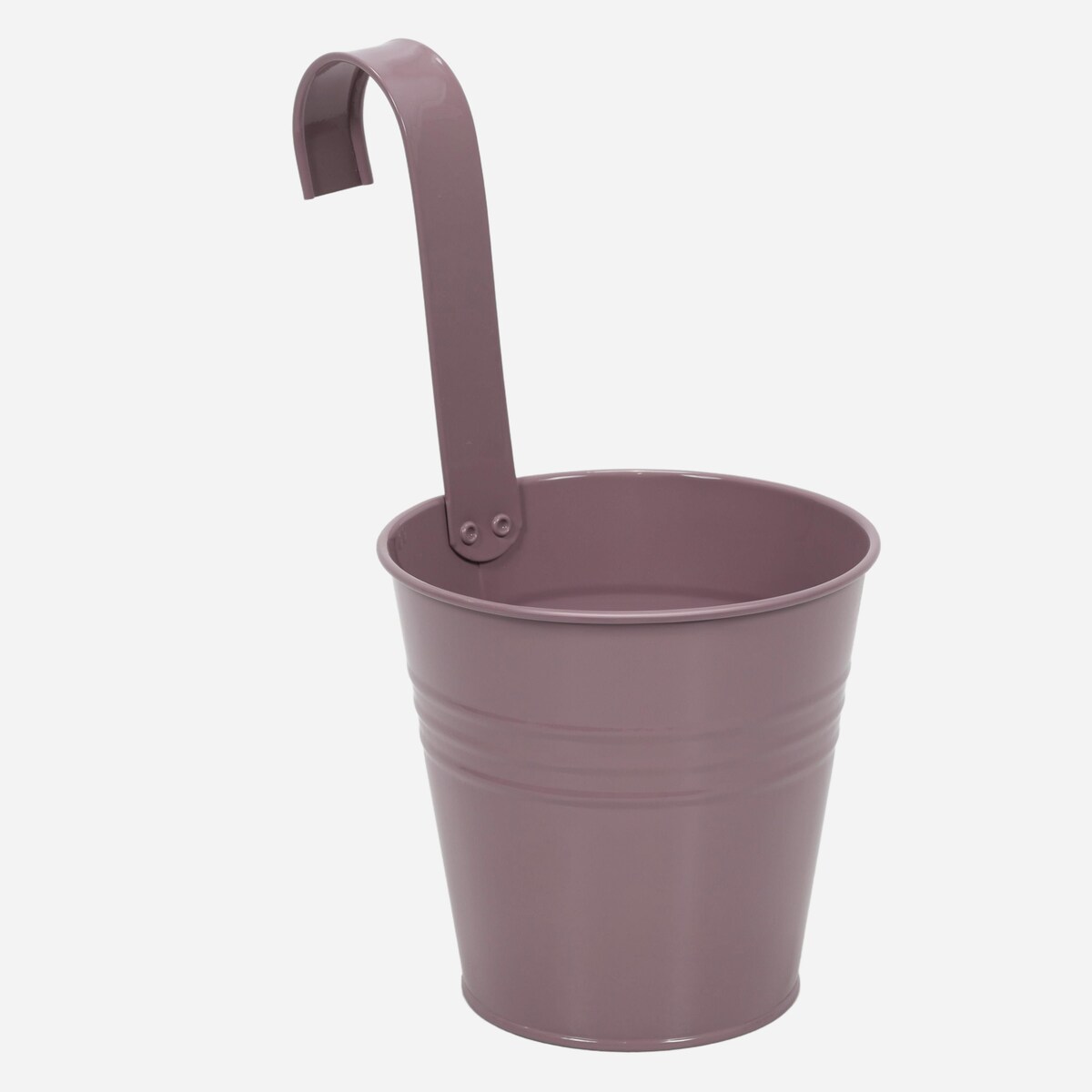 Cynkowa osłonka na doniczkę z hakiem, 13 x 13,5 cm