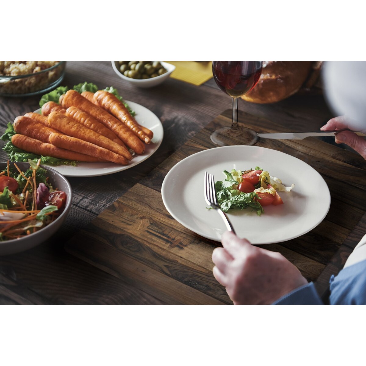 Komplet mat pod talerz Drewniane panele, 6 szt. 45x30cm