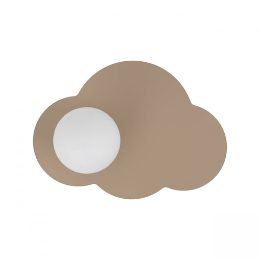 Lampa sufitowo-ścienna TK Lighting CLOUD NEW SABIA beżowo-biała 1xG9 nowoczesna do salonu sypialni i pokoju dziecięcego