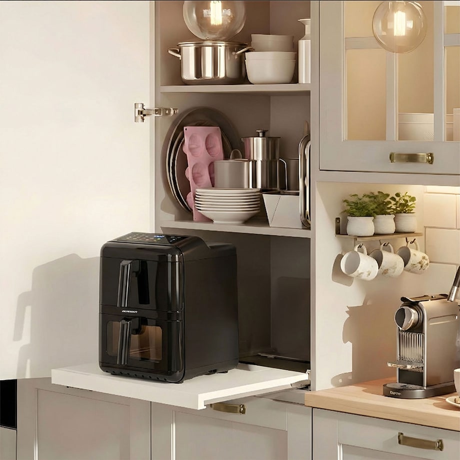 Frytkownica beztłuszczowa Berdsen BD-663 dwukomorowa 11,6L pionowa Air Fryer 3000W