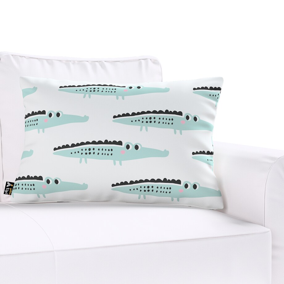 Poszewka Milly prostokątna 60x40 ecru-zielony